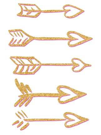 Framed Cupid&#39;s Arrows Print