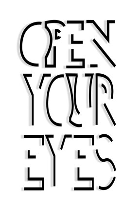 Framed Open Your Eyes Print