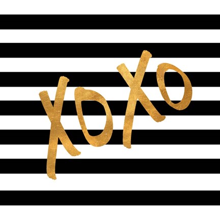 Framed Valentines Stripes III Print