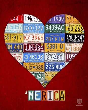 Framed &#39;Merica Print