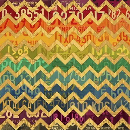 Framed Patterns In The Road 1 Print