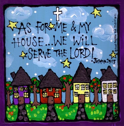 Framed My House Print