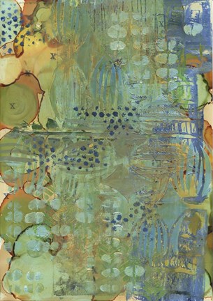 Framed Texture - Green Print