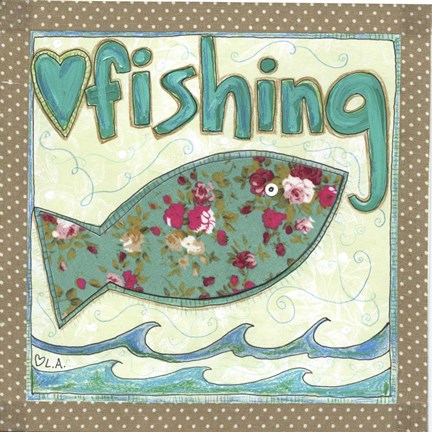 Framed Fisging Print