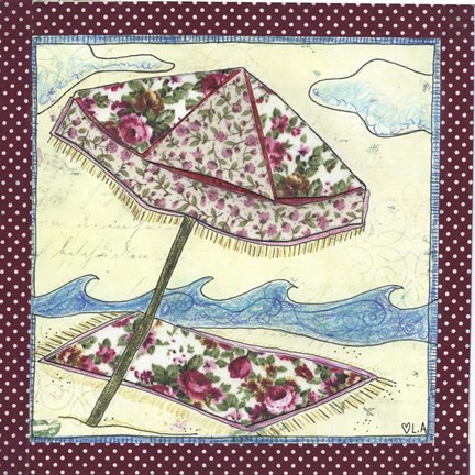 Framed At the Beach Print