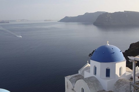 Framed Blue Dome Print