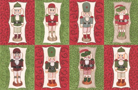 Framed Nutcracker Patchwork Print