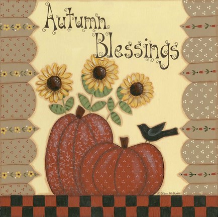 Framed Autumn Blessings Print