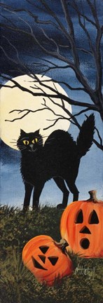 Framed Black Cat 2 Print