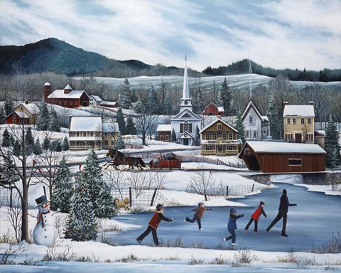 Framed Skating Print