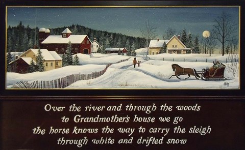 Framed Over the River Print