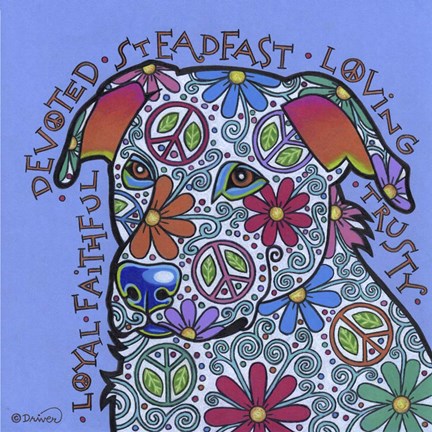 Framed Yellow Labrador Print