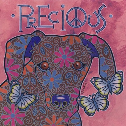 Framed Miniature Dachshund Print