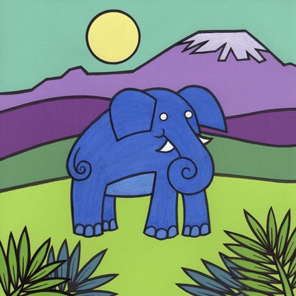 Framed Elephant Print