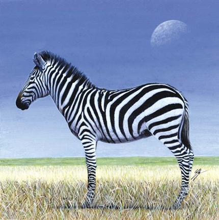 Framed Morning Moon Print