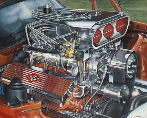 Framed Horse Power Print