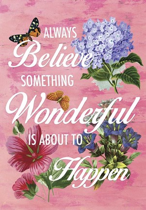 Framed Believe 3F Print