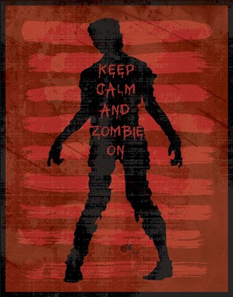 Framed Calm Zombie Print