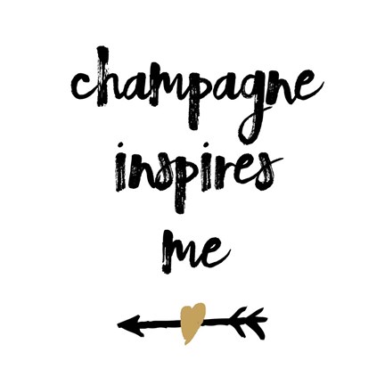 Framed Champagne Print