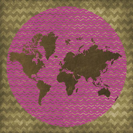 Framed World Chevron Print