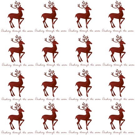 Framed Reindeer Wrap Print