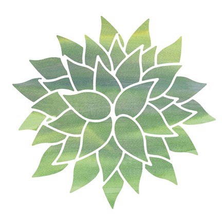 Framed Watercolor Flower 4 Print