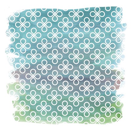 Framed Watercolor Pattern 4 Print