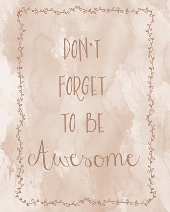 Framed Awesome Print