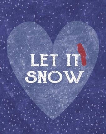 Framed Let It Snow Print