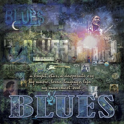 Framed Blues Print