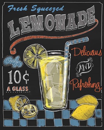 Framed Lemonade Print