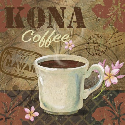 Framed Kona Coffee Print