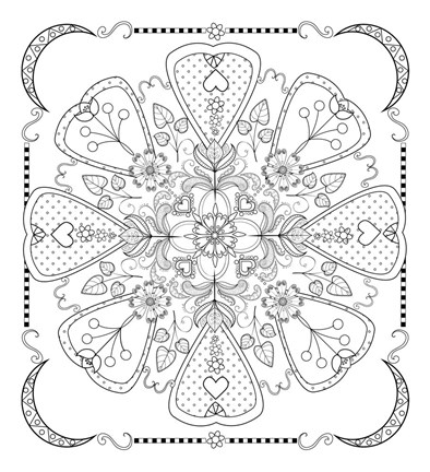 Framed Mandala 1L Print