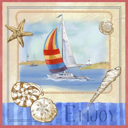 Framed Beach Life IV Print