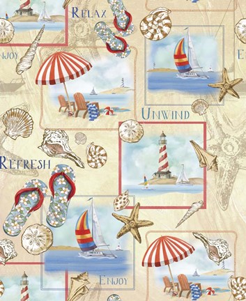 Framed Beach Life Print