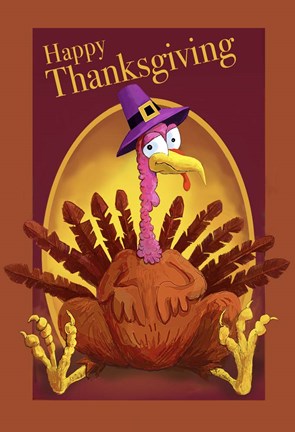 Framed Banner Thanksgiving Print