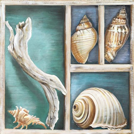 Framed Collection of Memories I Print