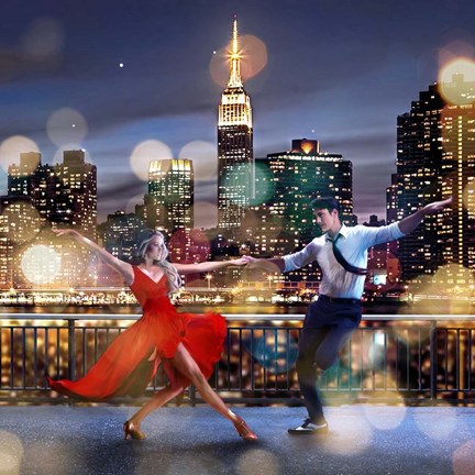 Framed Dancin&#39; in the Moonlight (detail) Print