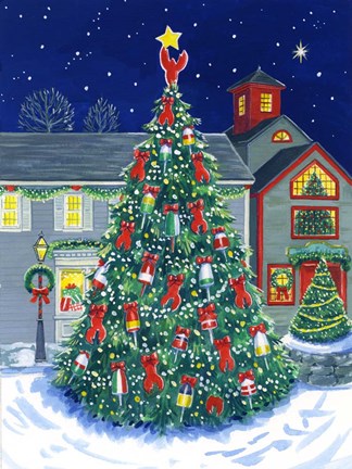 Framed Kennebunkport Tree Print