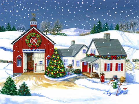 Framed Gibson Barn Print