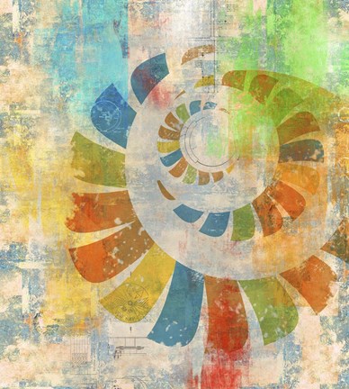 Framed Graphic Abstract 3 Print