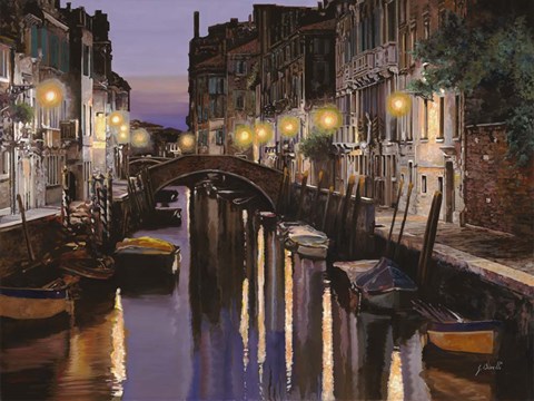 Framed Venezia al Crepuscolo Print