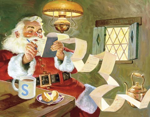 Framed Making A List... Checking It Twice!! Print