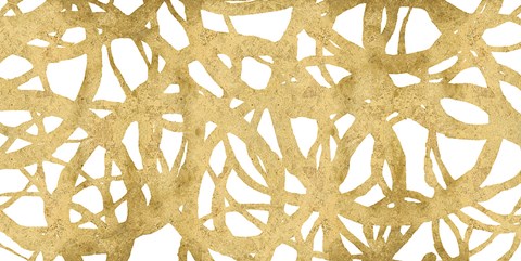 Framed Endless Circles Front Gold IV Print