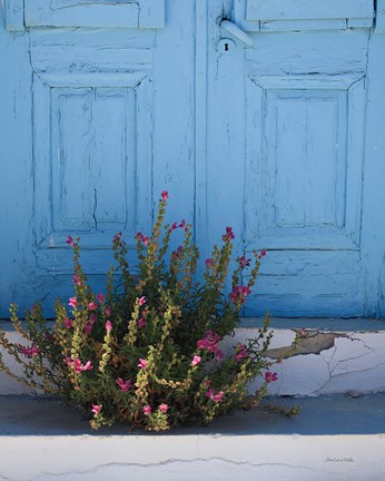 Framed Santorini I Crop Print