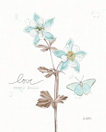 Framed Bits of Blue IV Print