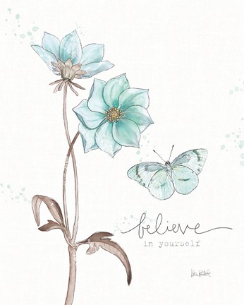 Framed Bits of Blue II Print