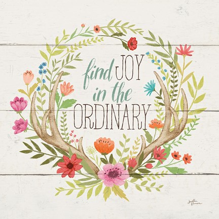 Framed Rustic Bloom V Print