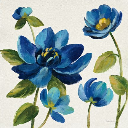 Framed Seaside Garden I Print