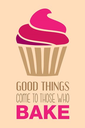 Framed Good Things Come To Those Who Bake- Strawberry Print
